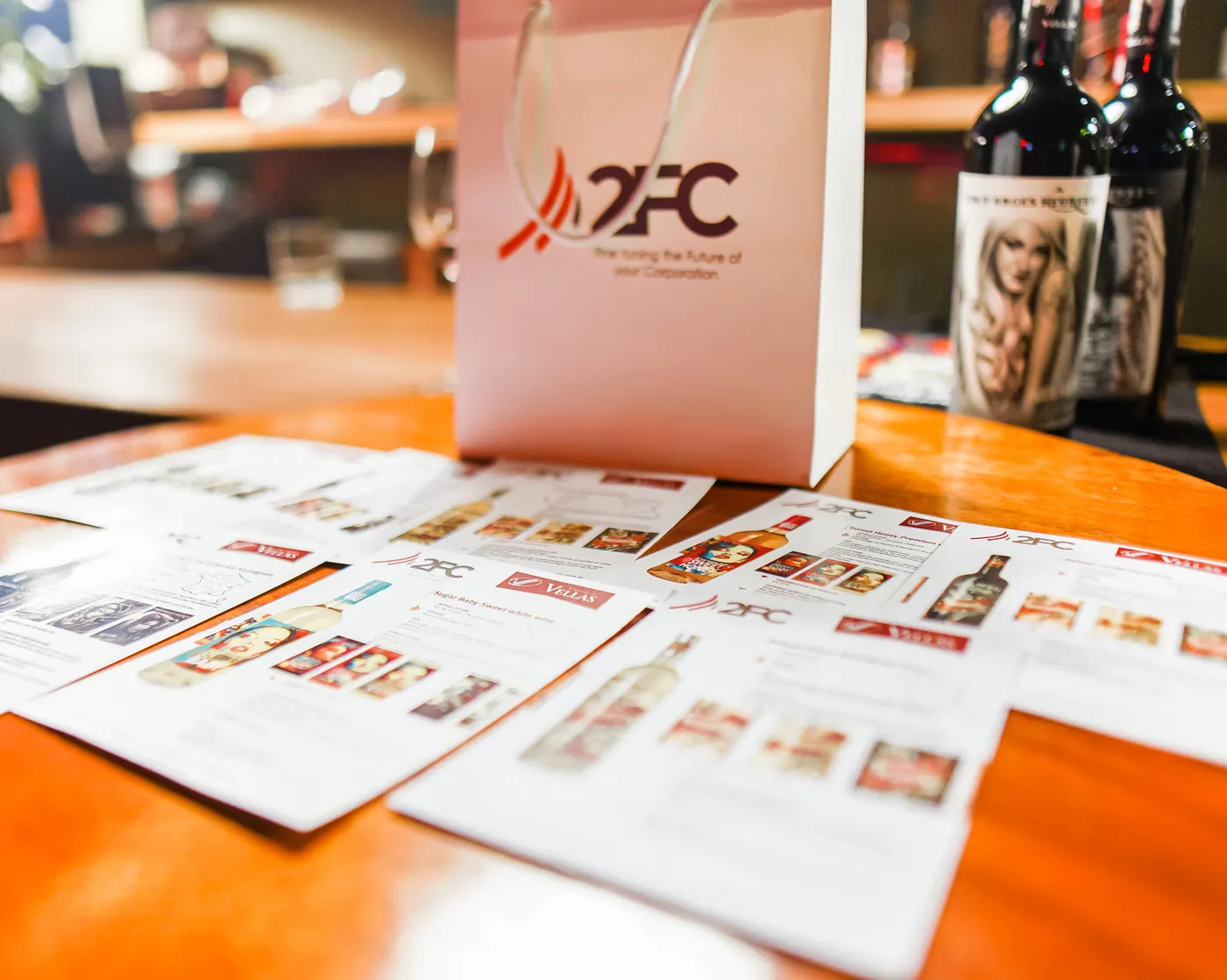 Catalogue et supports 2FC remis aux invités