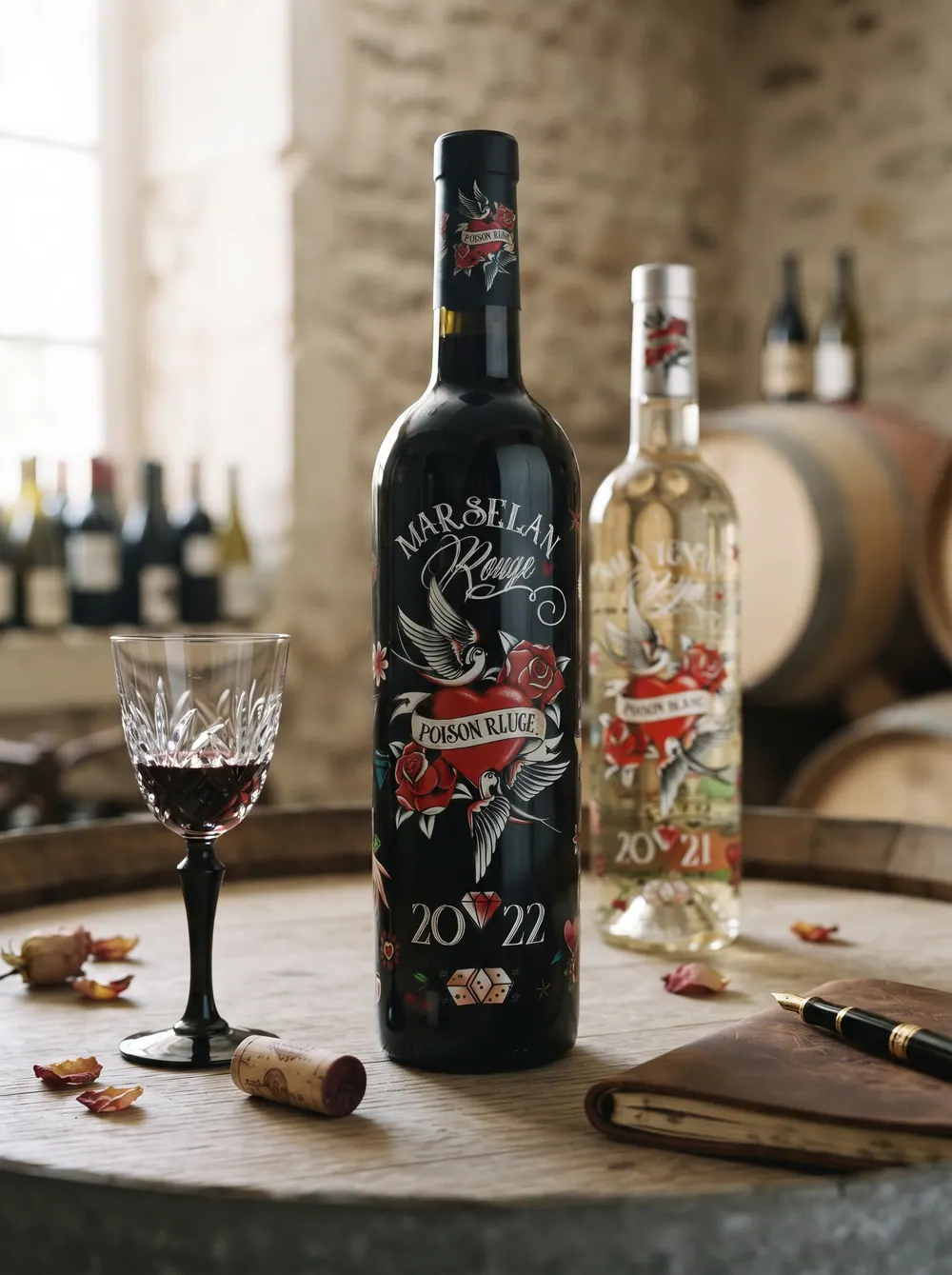 Bouteille Poison rouge